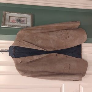 Johnston & Murphy Beige Suede Jacket